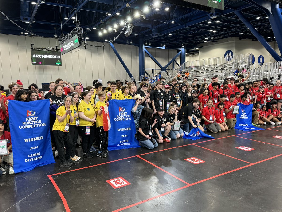 Yesterday was a very good day. More details coming soon. 

Safe travels home everyone!! #omgrobots #FIRSTChamp