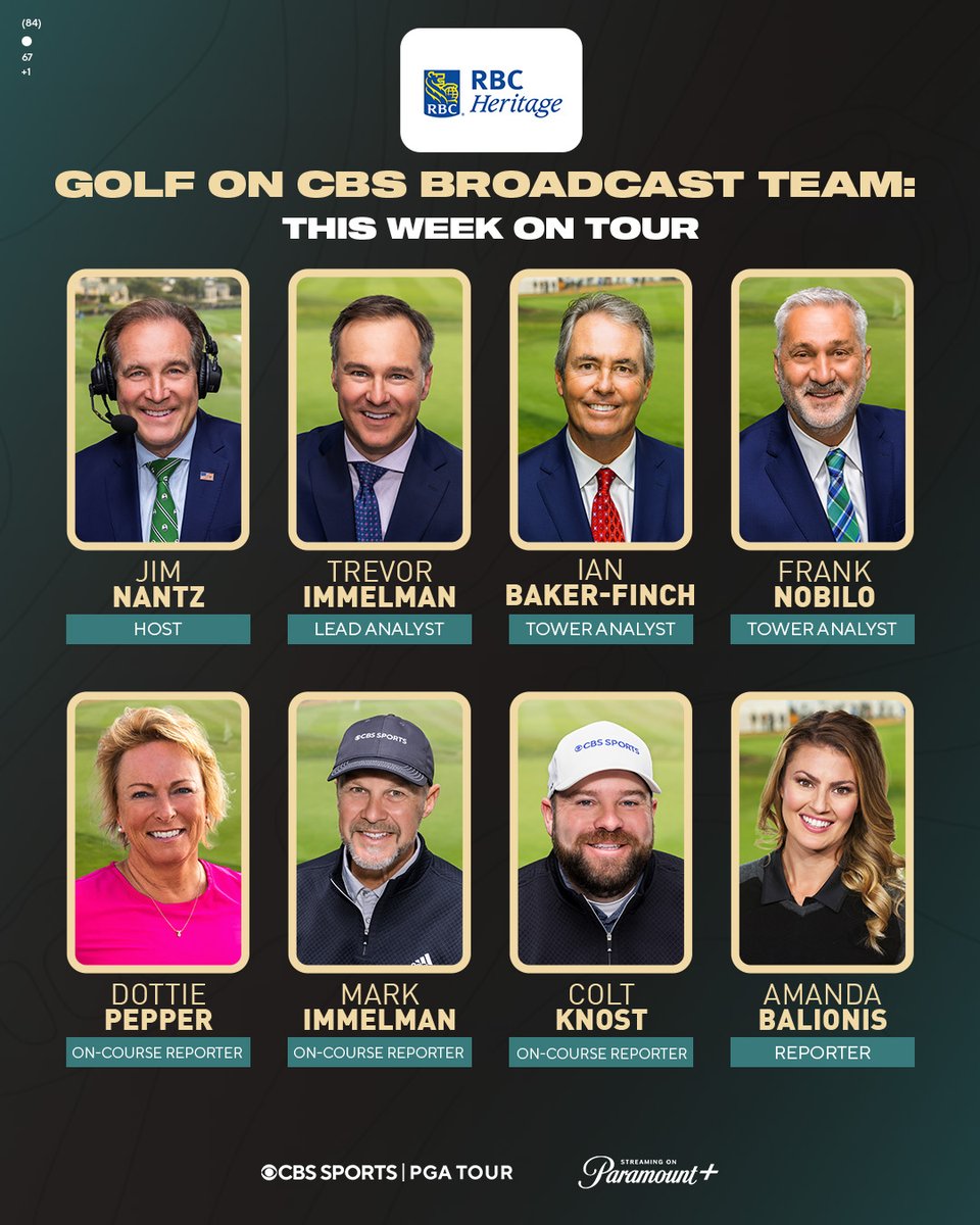 It's Championship Sunday at Hilton Head 🏆 Watch live final round @RBC_Heritage coverage today at 3pm ET on CBS and streaming on @paramountplus