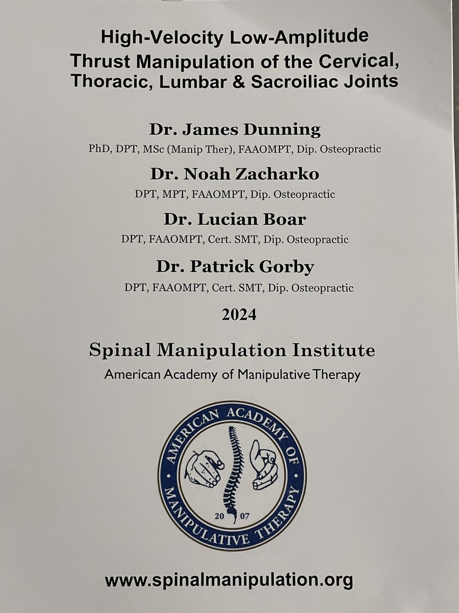 Tom Lyscio, PT, DPT, Dip. Osteopractic tweet media