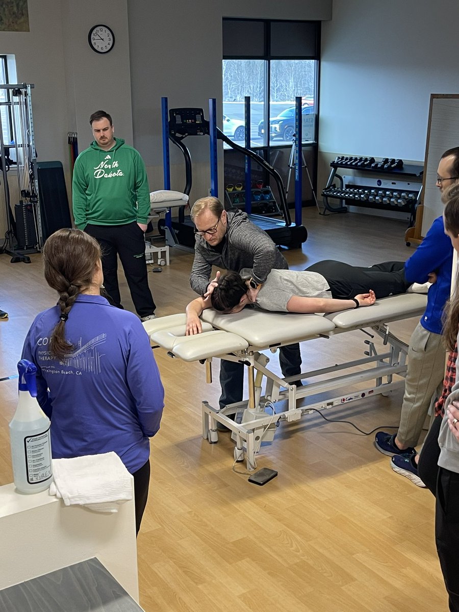 Getting day two of SMT-1 started off right, learning the evidence supporting the safety of HVLAT treatment of the cervical spine. Thanks to AAMT for coming to the Zenith City to help elevate the practice of 20 clinicians!