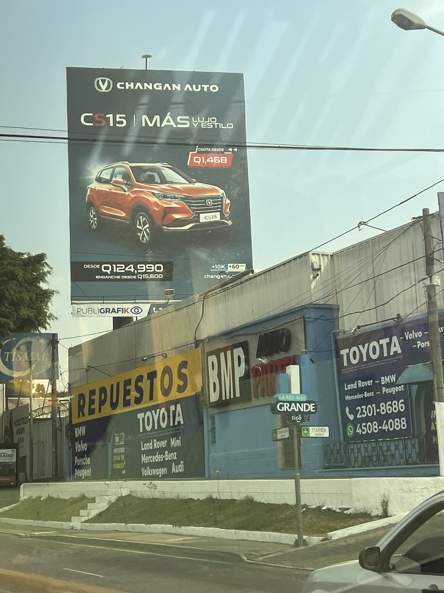 Had never heard of this particular Chinese automaker selling a $16K SUV in Guatemala City