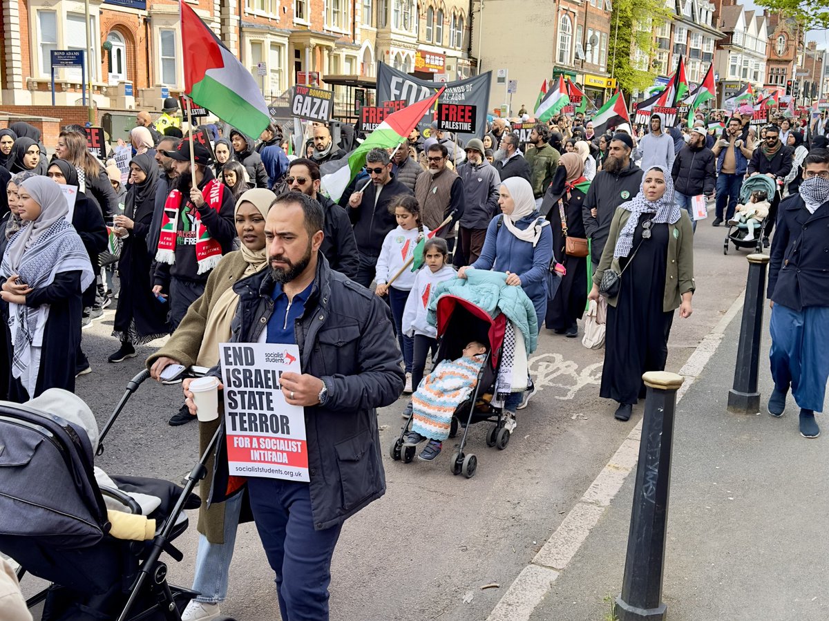 #Leicester March and rally against #GazaGenocide. #StopArmingIsrael! #StopBombingChildren! #RightToProtest #NoToCensorship!