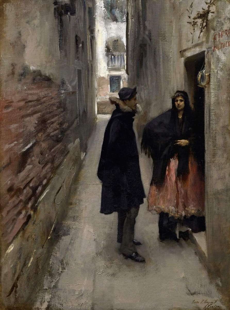 John Singer Sargent
'Street in Venice'
1880