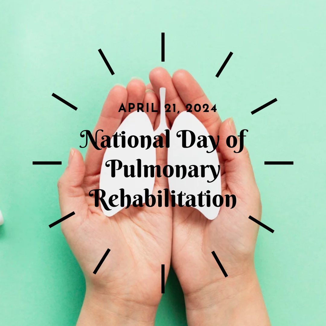 Happy National #PulmonaryRehabilitation Day 🫁 to those who work every day to ensure the best care for individuals with respiratory diseases. To everyone involved and to those affected by respiratory illnesses and their families, we extend our warmest wishes for a joyful day!🎉