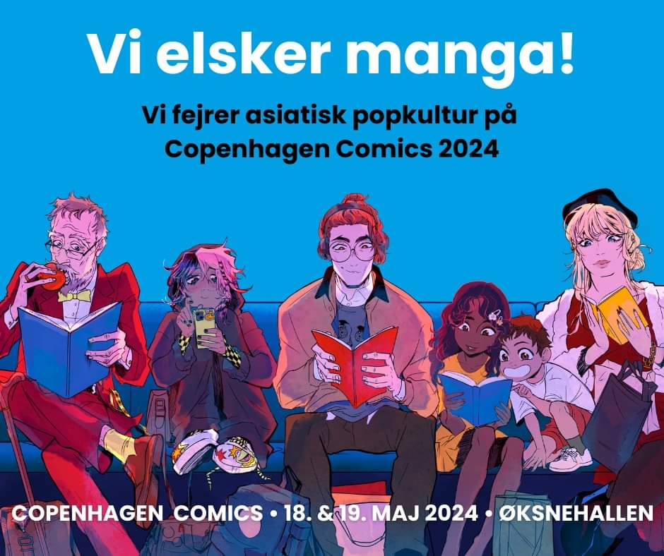 På Copenhagen Comics 2024 er der i år et helt nyt område, der fejrer den asiatiske popkultur. 

Du kan hygge dig med at læse, tegne og møde andre med passion for #manga og asiatisk popkultur.

Læs mere her: copenhagencomics.dk/nyt-omraade-fo…

Illustration: <a href="/kimmiekawa/">Kimi</a>