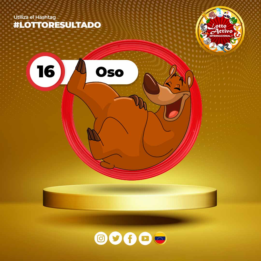 #Lottoresultado del 21/04/2024 (Resultado oficial para la República de Venezuela) SORTEO #798-D 11:30 AM - 16 OSO #venezuela #lottoactivo