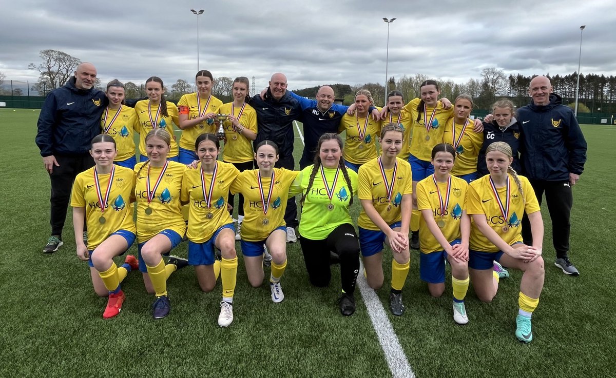 🏆 | Congratulations to Whitehaven AFC who have won the Under 16 Premier Division Cup AET! 🙌 Commiserations to Abbeytown who played their part in a quality game! #CumberlandFootball @whitehavenafc 2️⃣ ⚽️ Molly Blair ⚽️ Ella Beardsmore @AbbeytownLadies 1️⃣ ⚽️ Ellie Gallacher