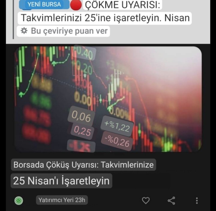 Borsa. Çöküş