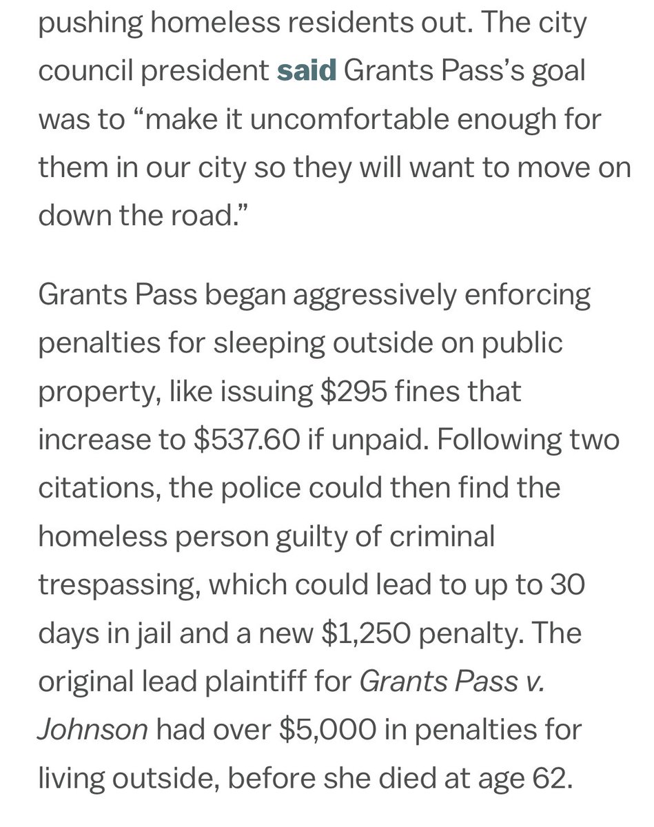 As a practical matter, please explain how a fine is a deterrent to a person who has no money. Or why being housed in the penal system is better than being housed in a social construct?