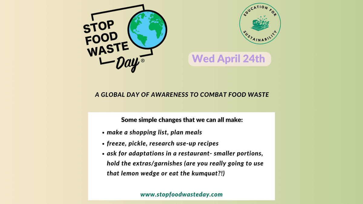 We need to talk about.......food waste. And we look forward to being part of the conversation this week. We're supporting #StopFoodWasteDay this week. 

What will you do? Maybe make a start with some of these great use-up recipes: stopfoodwasteday.com/en/index.html