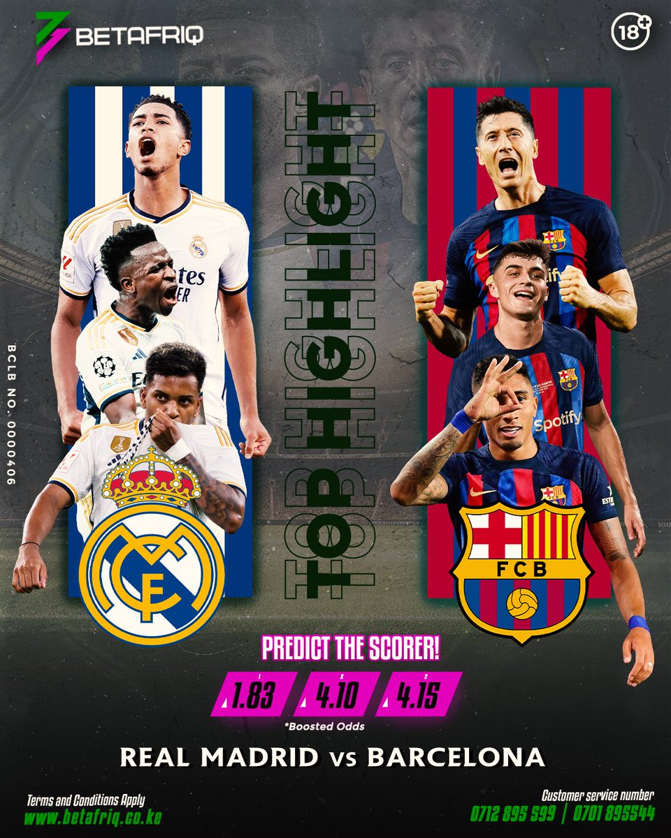 🔥🏆 𝐂𝐥𝐚́𝐬𝐢𝐜𝐨 𝐂𝐨𝐮𝐧𝐭𝐝𝐨𝐰𝐧! 🏆🔥 Gear up as #RealMadrid aims to dominate, pushing 11 points clear atop La Liga! ⚽✨ Can they double their triumph over #Barça this season? 👀 #PredictTheScorer ➡️ Rodrygo or Lewandowski? Who will make the headlines!? ⚽ Pitia na…