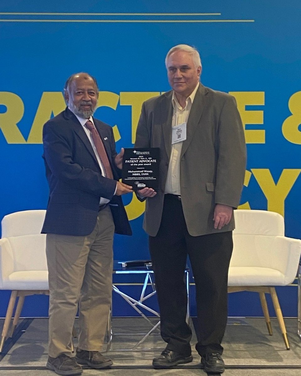 Prof. Mohammad Wasay (WFN Trustee) received the prestigious Kenneth M. Viste Jr., MD Advocate of the Year Award at the 76th AAN Annual Meeting in Denver, Colorado. #AAN2024 #WFN #Neurology