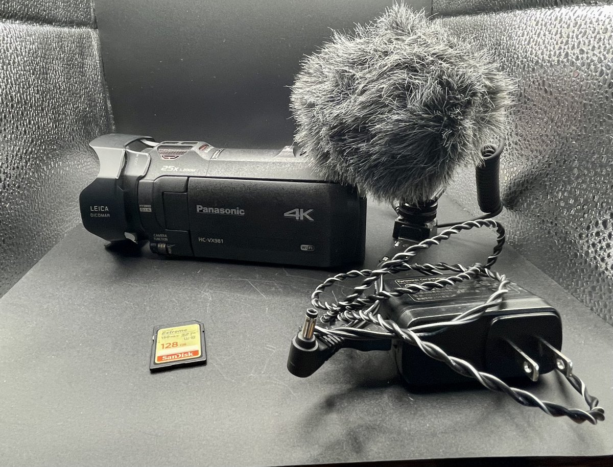 Making some changes in my storm chasing gear. I'm selling my Panasonic HC-VX981 4k camcorder. Its in excellent condition and has produced some great video. Included will be the MOVO mic and 128gb SD card. Asking $500 and you pay for shipping. DM for details. #wxtwitter