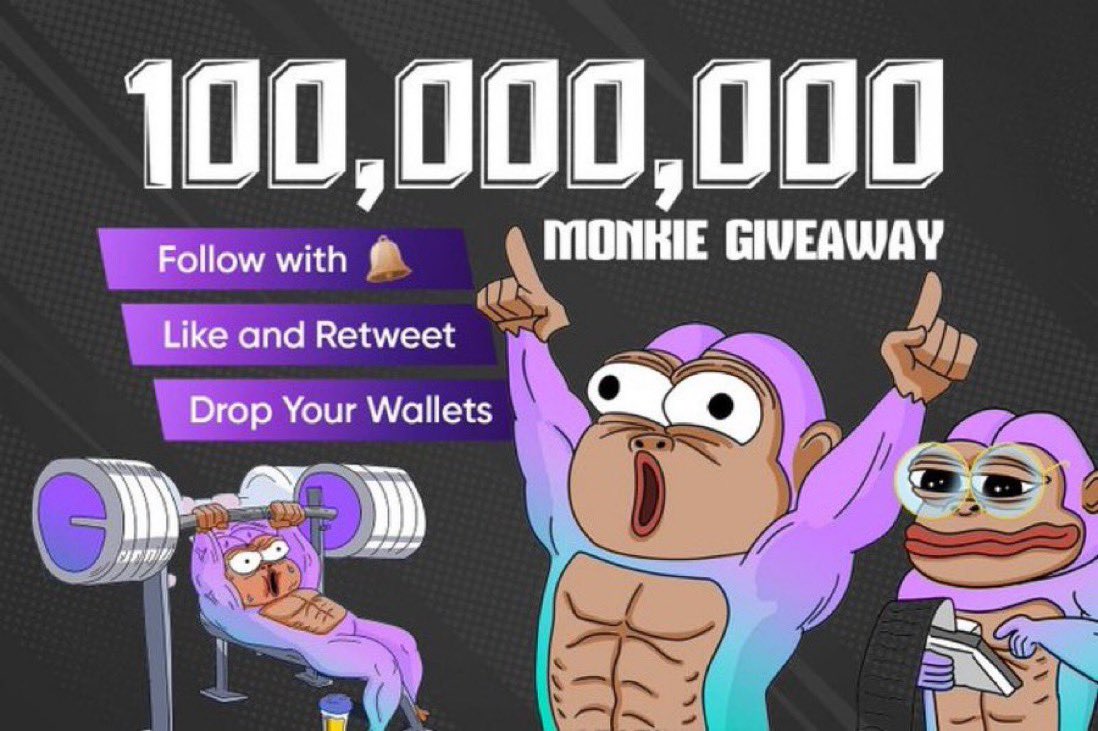 joeeweb3's tweet photo. 1,000,000 $MONKIE FOR YOU?!

STEP 1 : 💟 &amp; 🔁 + Follow 🔔
STEP 2 : Drop your $SOL wallet

First 1500 wallets gets guaranteed airdrop 👀 https://t.co/iVjGLxDk0w