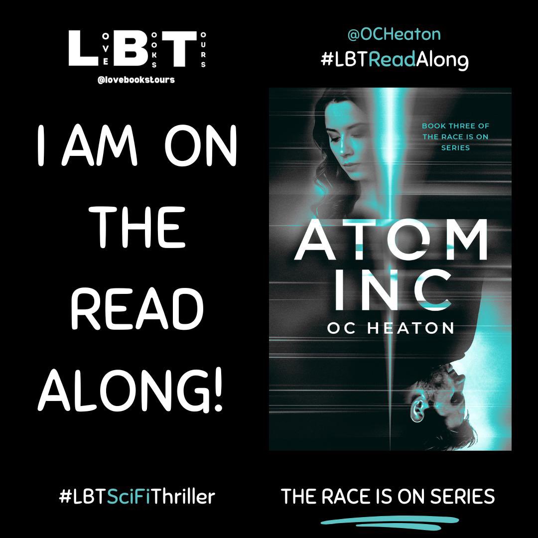 I can’t wait for Atom Inc by OC Heaton  Read Along to start on the - 22nd April till 22nd May. @OCHeaton  @lovebookstours  #Ad  #LBTCrew #Bookstagram #Thriller #SciFi