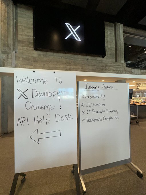 𝕏 Developer Challenge Day 2!   Participants have been cooking all night into the morning &amp; ideas are