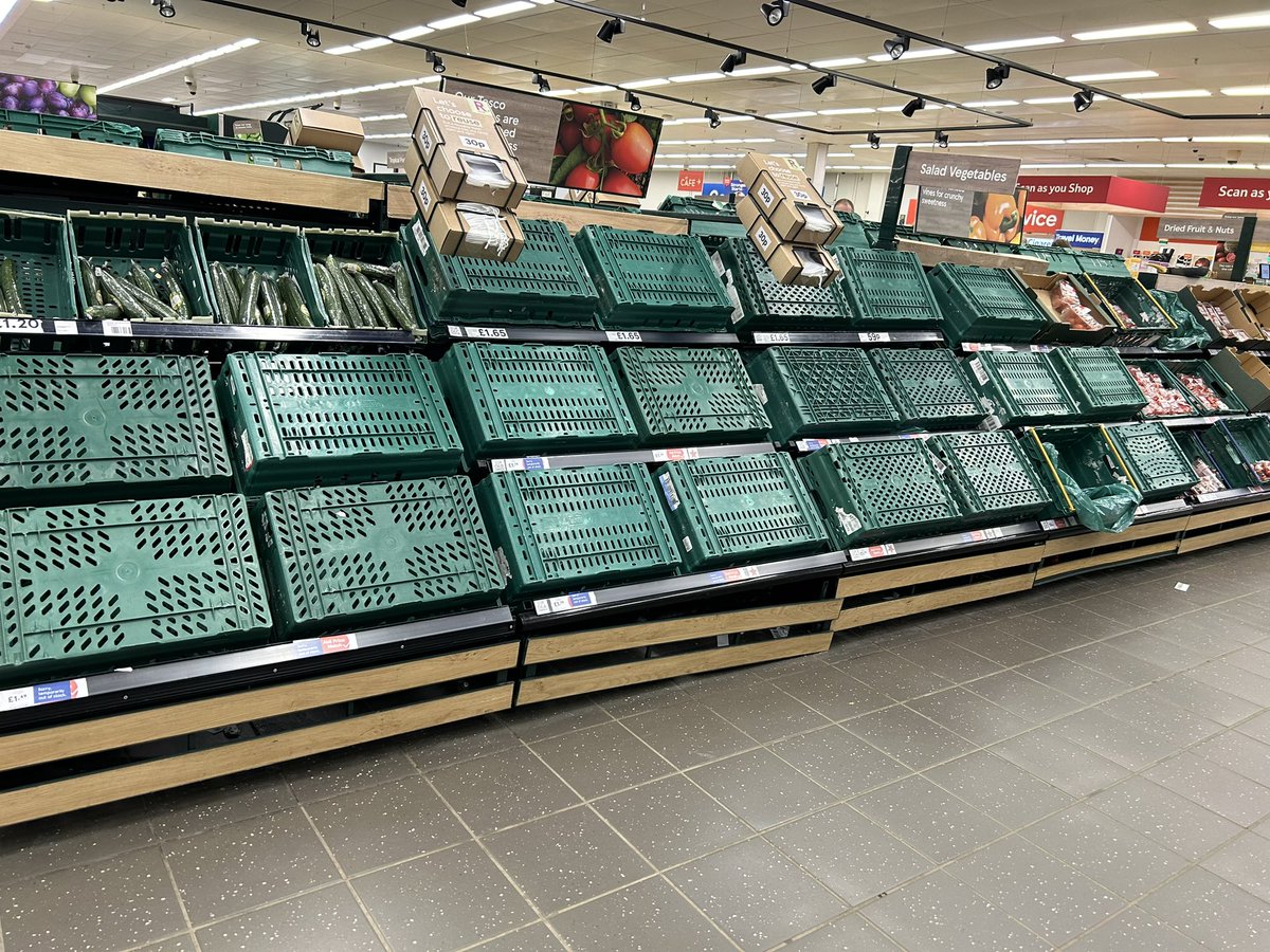 My local Tesco Extra looking well stocked today……..