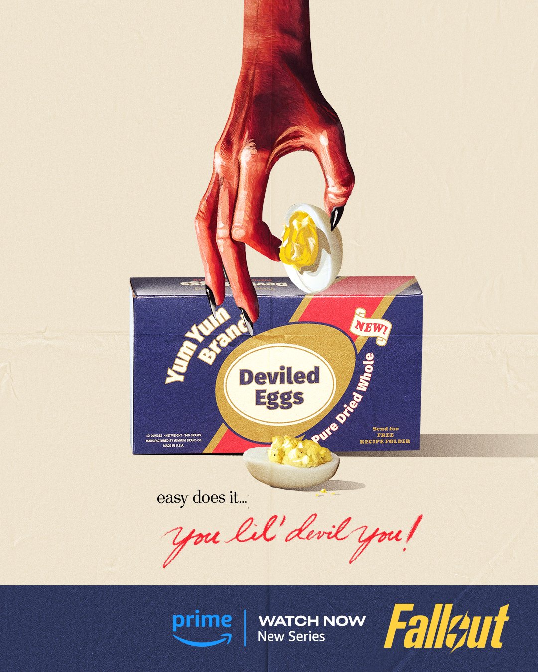 Creatieve posters van Fallout op Amazon Prime Video 