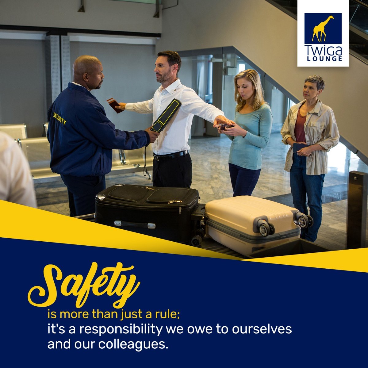 This World Day for Safety and Health at Work, let's reaffirm our dedication to creating safe work environments where everyone can thrive.

JULIUS NYERERE INTERNATIONAL AIRPORT, TERMINAL 3
BUSINESS CLASS LOUNGE
#worlddayforsafetyandhealthatwork #HealthAndSafety #WorkplaceWellbeing