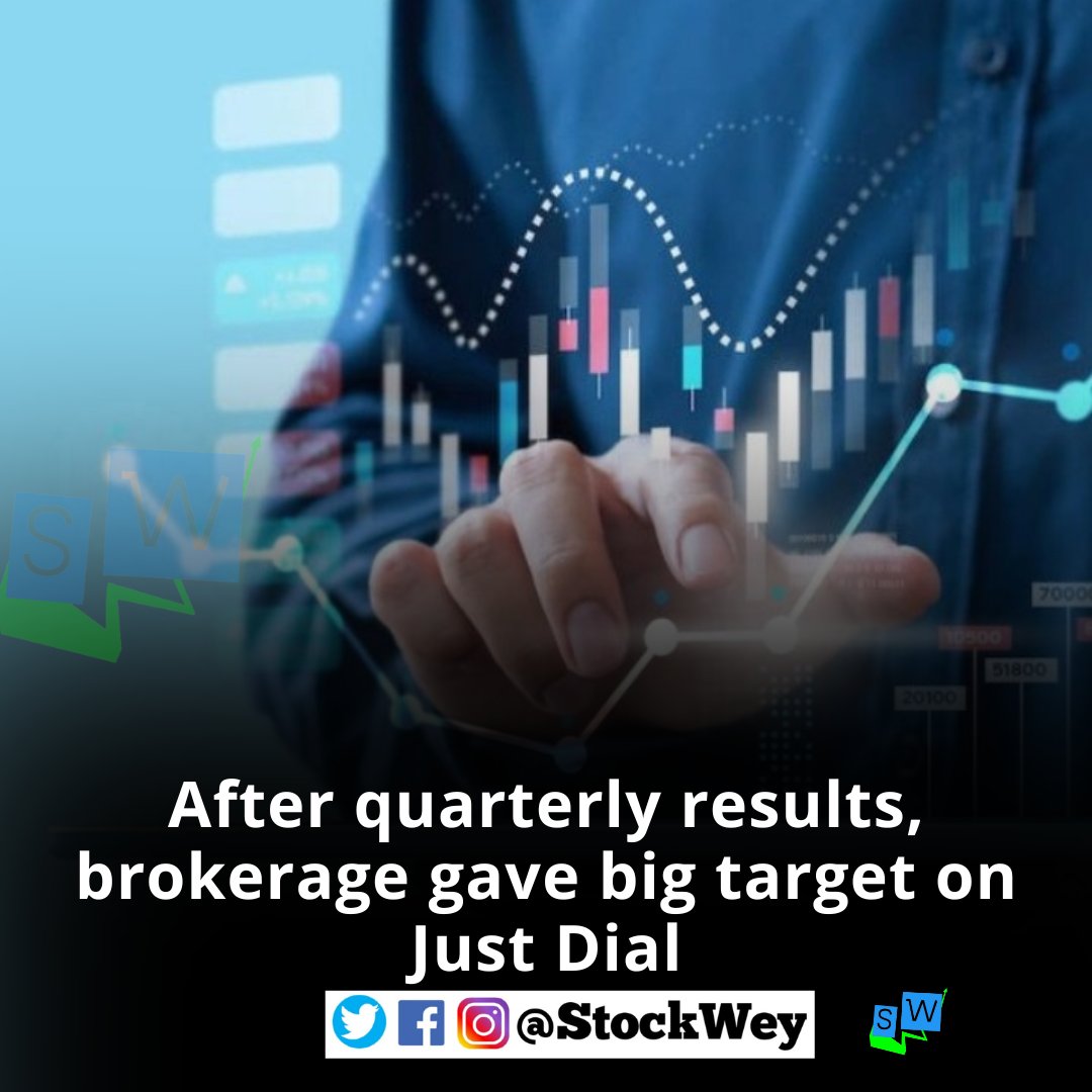 After quarterly results, brokerage gave big target on Just Dial #MarketsWithMC #Sharemarket

#Stockmarket #stockwey #stockweyindia #stockweynews @stockwey