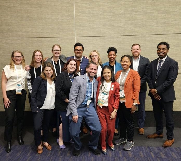 AmyHolbrookMD's tweet photo. Ooof. Best people, best conference, best council #ACPCECP, best time. Thanks for all the fun, bonding, learning and energy - my peeps ❤️🤩🥳@ACPIMPhysicians @CandaceSprottMD @sagar_ankita @EileenBarrettNM @DarilynMoyer @KizerStovall #IMtired & #IMhappy & my cup is full https://t.co/PjkqxSb7L1