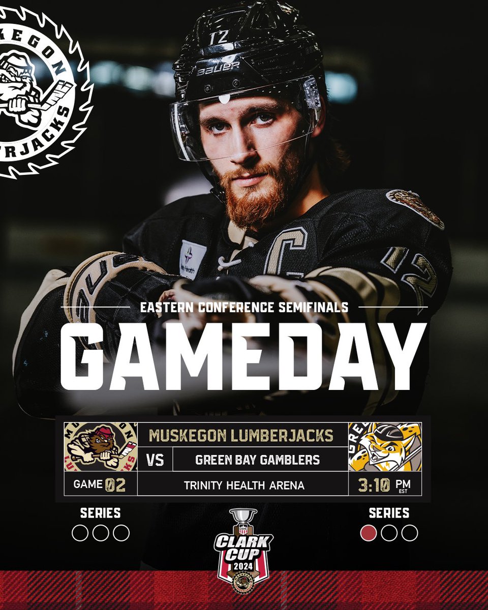 MuskegonJacks's tweet photo. We’re not done yet 

Let’s GOOOO 🪓🪓🪓

🆚 @gamblershockey 
📍 Trinity Health Arena 
⏰ 3:10 pm EST 
📻 https://t.co/K0TXdQzr8F
📺 https://t.co/lWc2lBahPH

#ChopChop #GetJACKD #hockey #ushl #hockeylife #clarkcupplayoffs2024 #clarkcup #muskegon https://t.co/tWbnlOHZQs