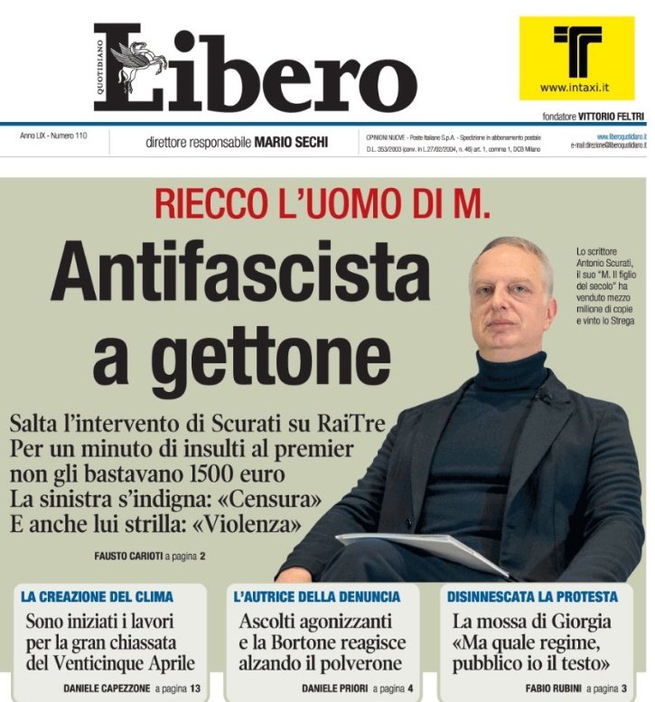 Libero: un giornale di M.