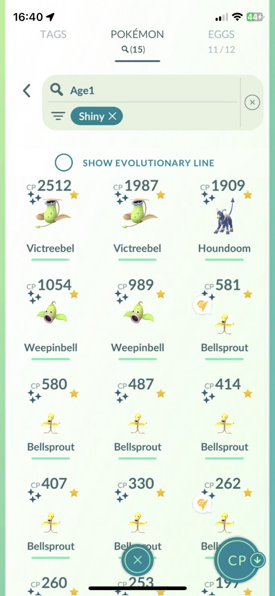 Bellsprout Community day from yesterday. #PokemonGO #Bellsprout #Communityday