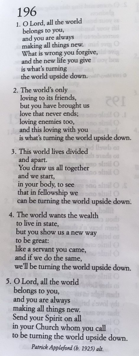 NELincsChaplain's tweet image. We sang these 2 hymns at church today. People sometimes ask why as a priest I do what I do (chaplaincy, community engagement, community food co-ordinator) rather than ‘normal parish work’.  These go some way to answering that question…
#PracticalFaith #FaithAtWork #Discipleship