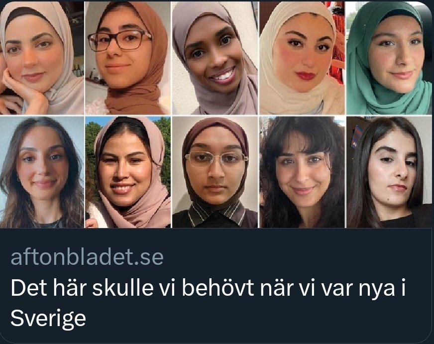 Avgiftsfri skola och universitet, förtur till bostäder, gratis bostad, världens mest generösa bidragssystem, bygga moskéer, böneutrop, religionsfrihet, yttrandefrihet, muslimska friskolor, muslimska föreningar som badar i bidrag, gratis utbildning för att lära sig svenska, varje