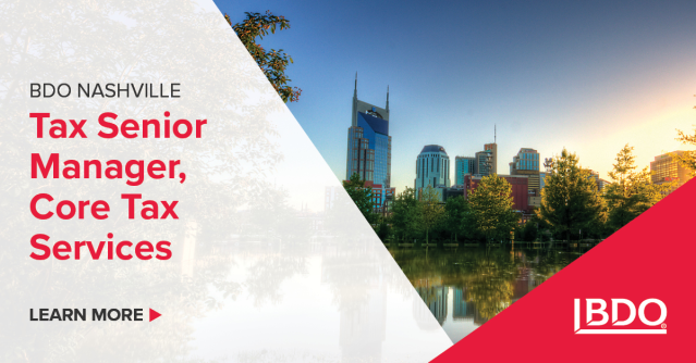 Lead @BDO_USA_Tax's core tax services efforts for pass-through entities as a Senior Manager. Apply today. #BDOCareers #TaxCareers dy.si/oiZCGd