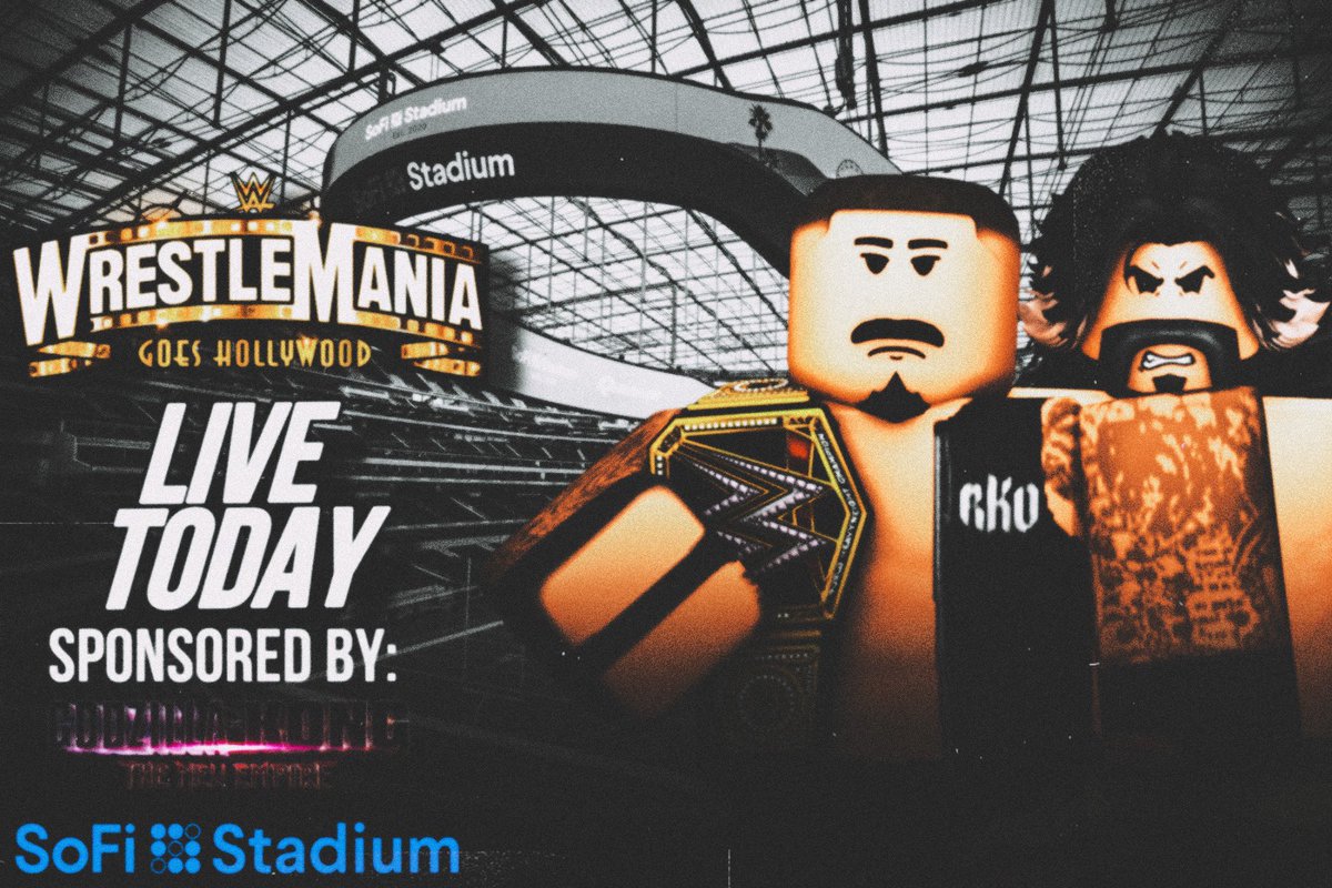 #WrestleMania 3: Goes Hollywood Live At 2:10PM Eastern Time! You Do NOT Want To Miss It! Discord Server Link: discord.gg/Z9yHC7uB Arena Link: roblox.com/games/11936917… 📸[@rememberingmsfl & @nolanprivate11]