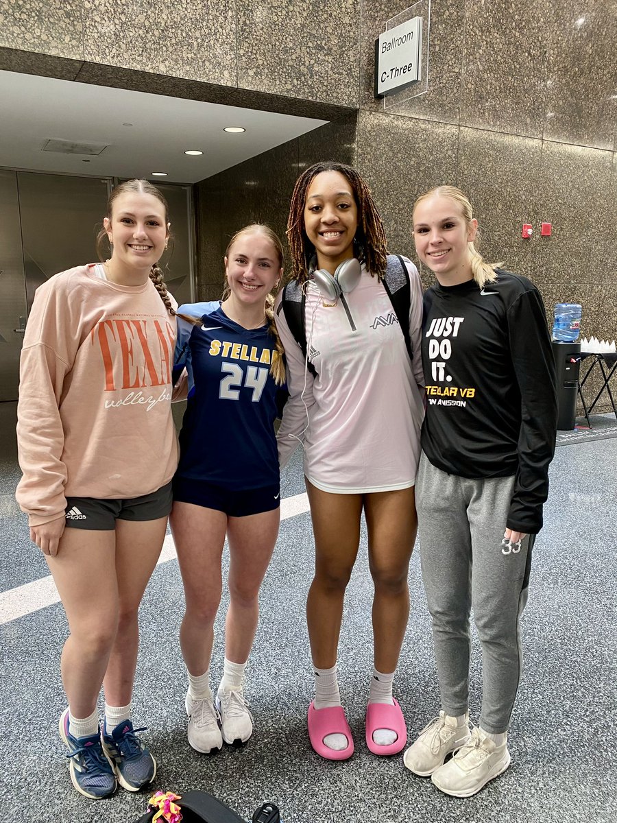 Sisters on and off the court! Different club teams but always supporting each other! Best of luck as they finish Lone Star Classic!