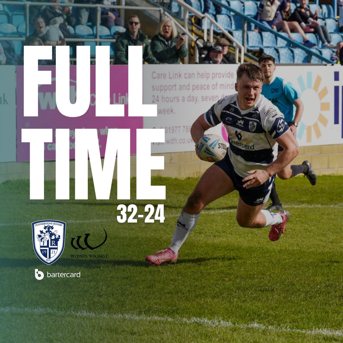 A big win this afternoon! ✅

Rovers 32-24 Widnes 

#BlueWall