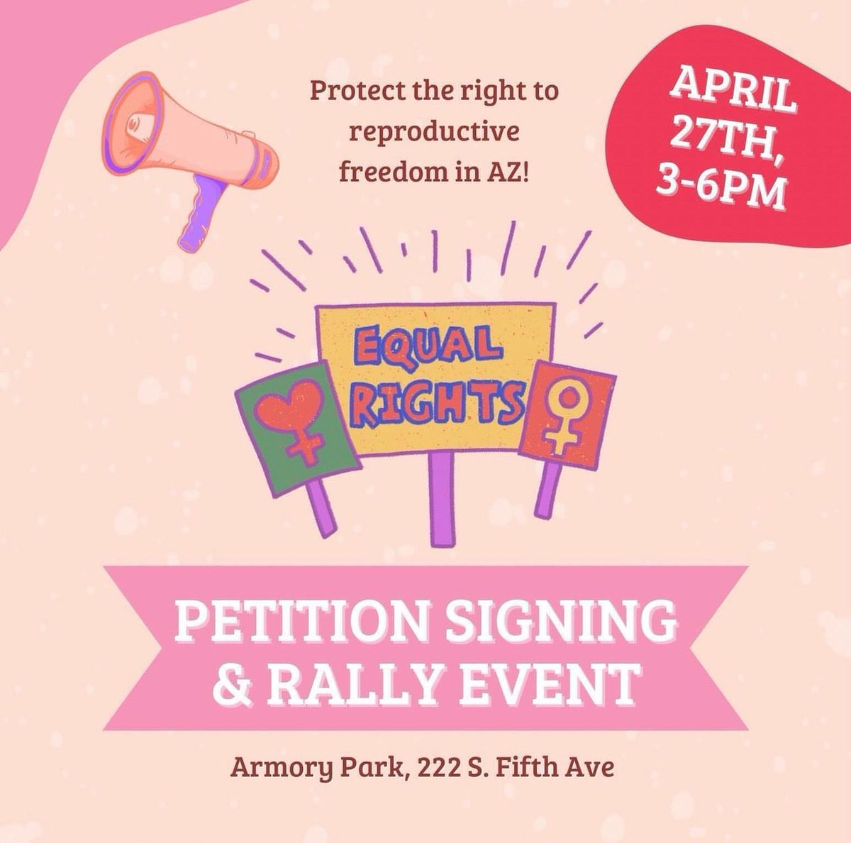 Are you in Tucson & STILL haven’t signed the Az for Abortion Access petition? Stop by Armory Pk next weekend & sign it!! This petition has been circulating since Sept 2023, so if you already signed, thank you!
#StandUpFightBack #EqualitySquad #TWM #COW #APSA #AbortionIsHealthcare