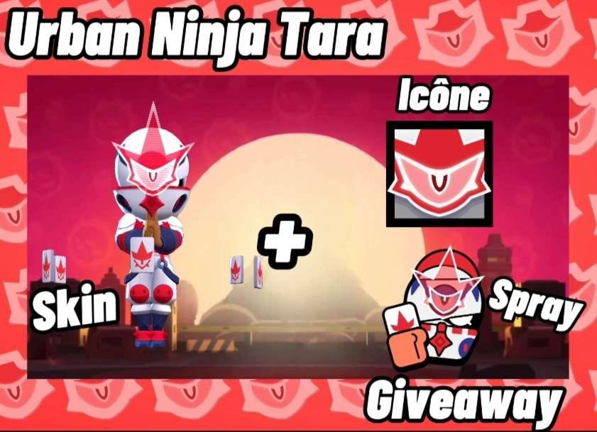 🚨 GIVEAWAY X1 SKIN 🚨

To participate : 
✅ Follow @Oncl3pickTV & @EclipsarEsport
🔄 Retweet
💬Tag someone in comment

➡️Winners chosen on may 2 !
Good luck🍀 #BrawlStars  #UrbanNinjaTaraGiveaway