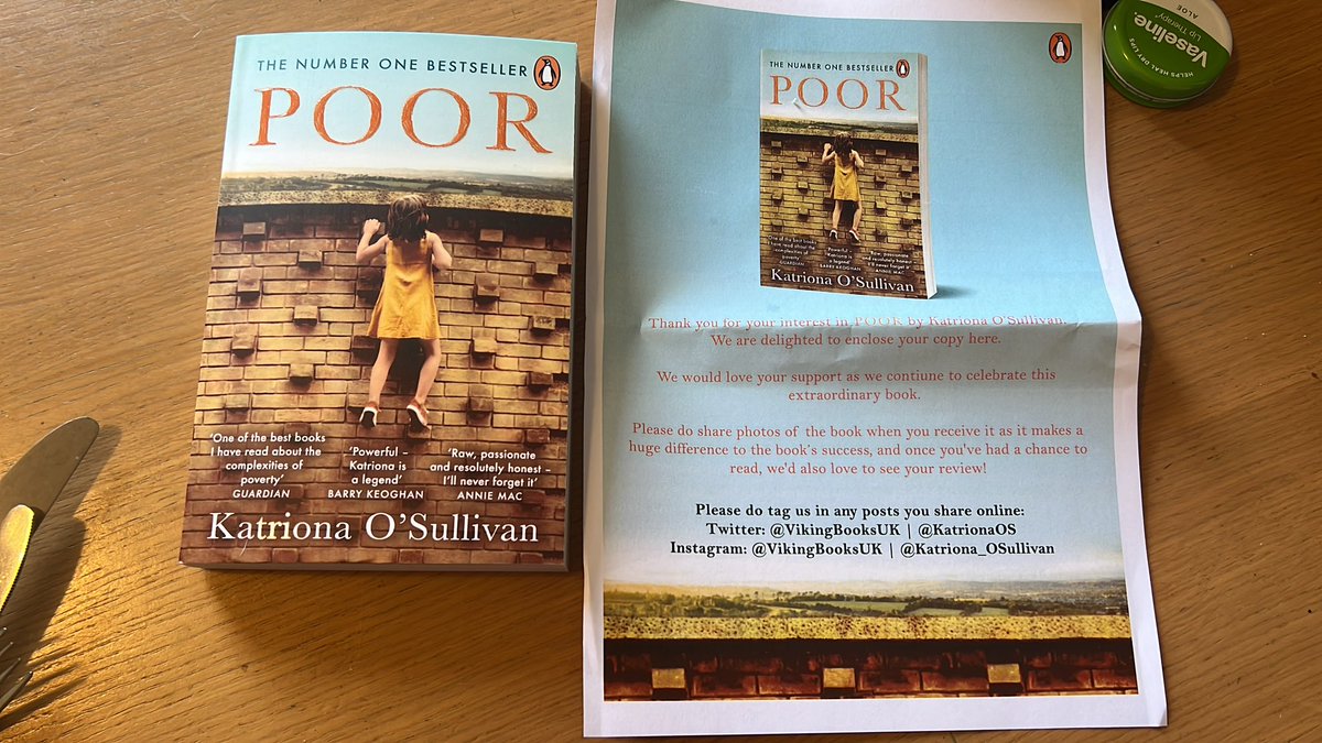 BookMail- Thank you @VikingBooksUK and @katrionaos for Poor by Katriona O’ Sullivan. Can’t wait to read