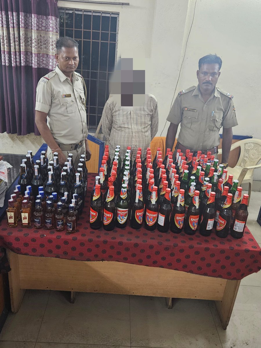 Thelkoloi PS detected an Excise case and arrested one accused person. 82.4 litres of foreign liquor seized i.c.w. PS Case No 121/24 U/S 52(a) Odisha Excise Act. @odisha_police @DGPOdisha @DIGPNRSAMBALPUR