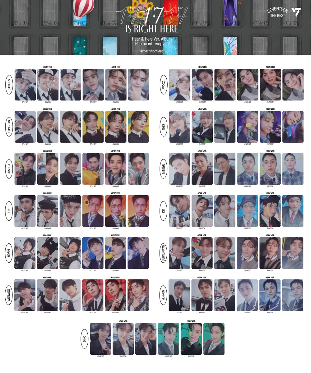 17 is right here hear & here album 一覧表ありがたいです😊