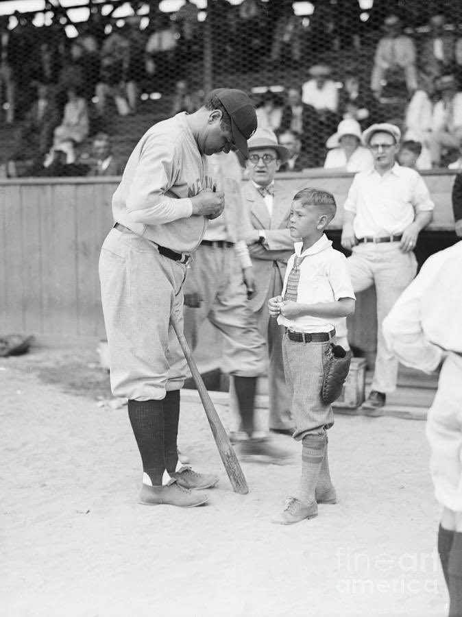 Babe Ruth sure loved signing for his young fans