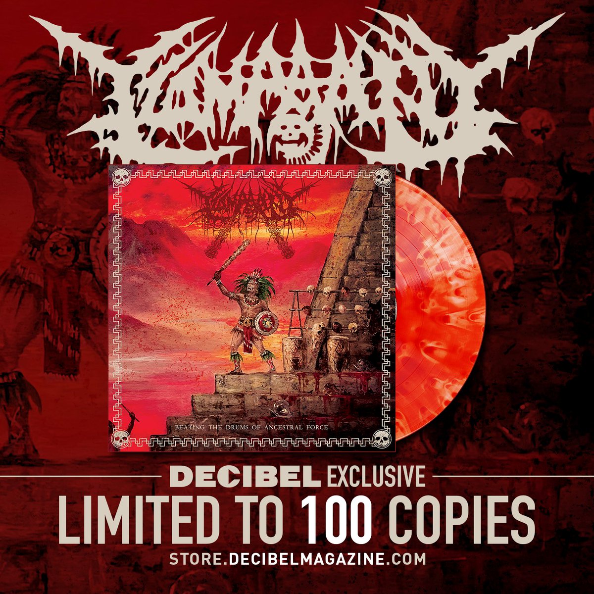 Our newest exclusive Decibel vinyl variants are selling out fast. Move if you wanna get in on the latest from @terminalnation & @tzompantlidoom -- limited to 100 each! store.decibelmagazine.com/collections/vi…