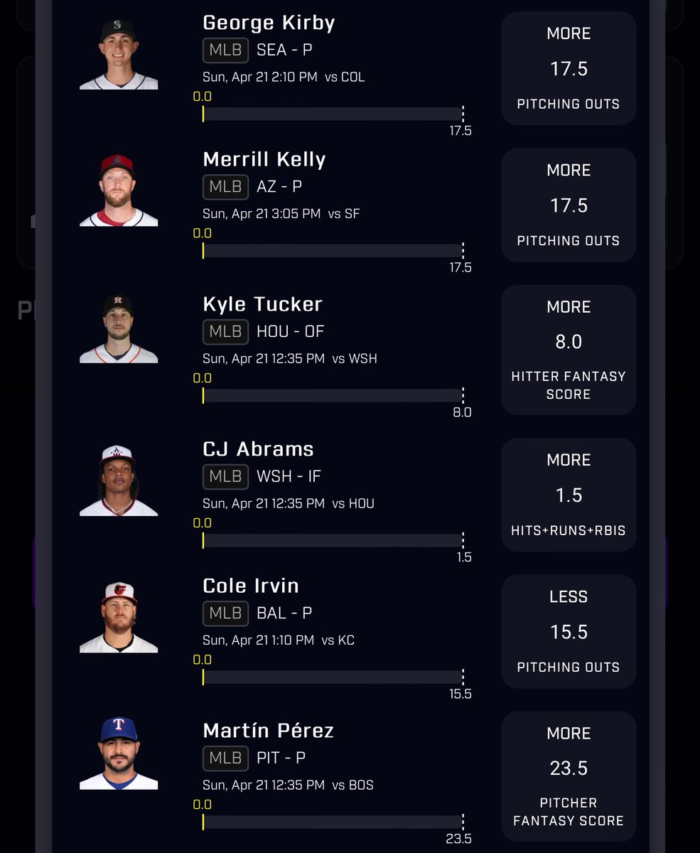 ZRob4444's tweet photo. MLB PrizePicks slips ⚾️🔥

25x slip along with a 2 pick power! Always gunning for that big PP cashout! Can this Sunday be our day!?👀🤞 https://t.co/WcrAGcNG3y