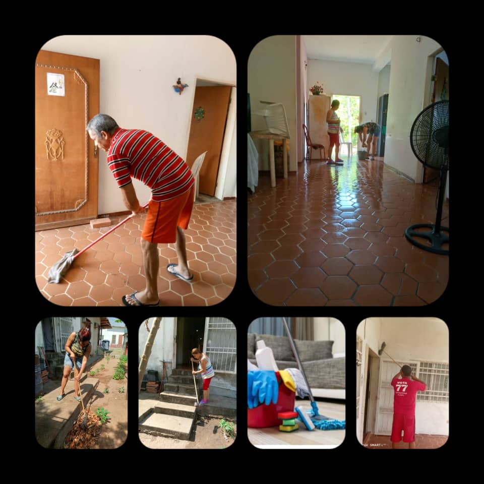 CDI Cantaura del Estado #Anzoátegui, en higienización de las viviendas. #CubaPorLaVida ⚡️⚡️ #CubaCoopera @cubacooperaven ⚡️⚡