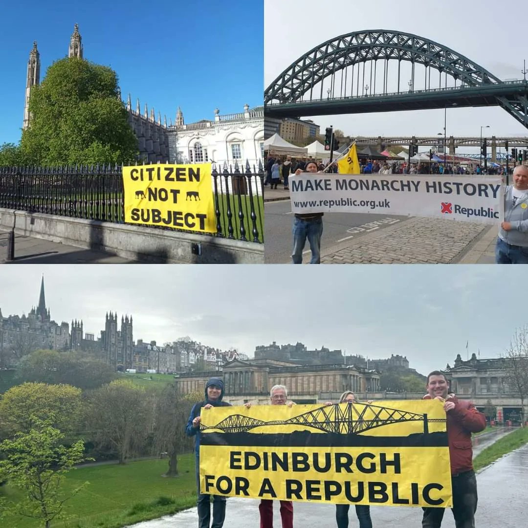 Happy Banner Drop Day! Promoting Republic day on May 5th by dropping banners around the country #abolishthemonarchy #DownWithTheCrown #PeoplePower #democracy #republicnow