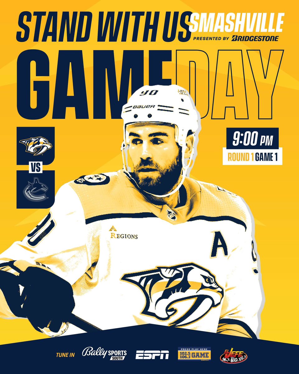PredsNHL's tweet photo. IT’S GAME DAY! https://t.co/hyRIOu369f