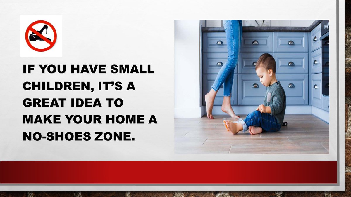 When you have little ones who crawl around on the floor  it makes sense to keep the floors as clean as  possible — especially because of the harmful substances that can come in on shoes. #shoesoffpolicy #noshoesinthehouse