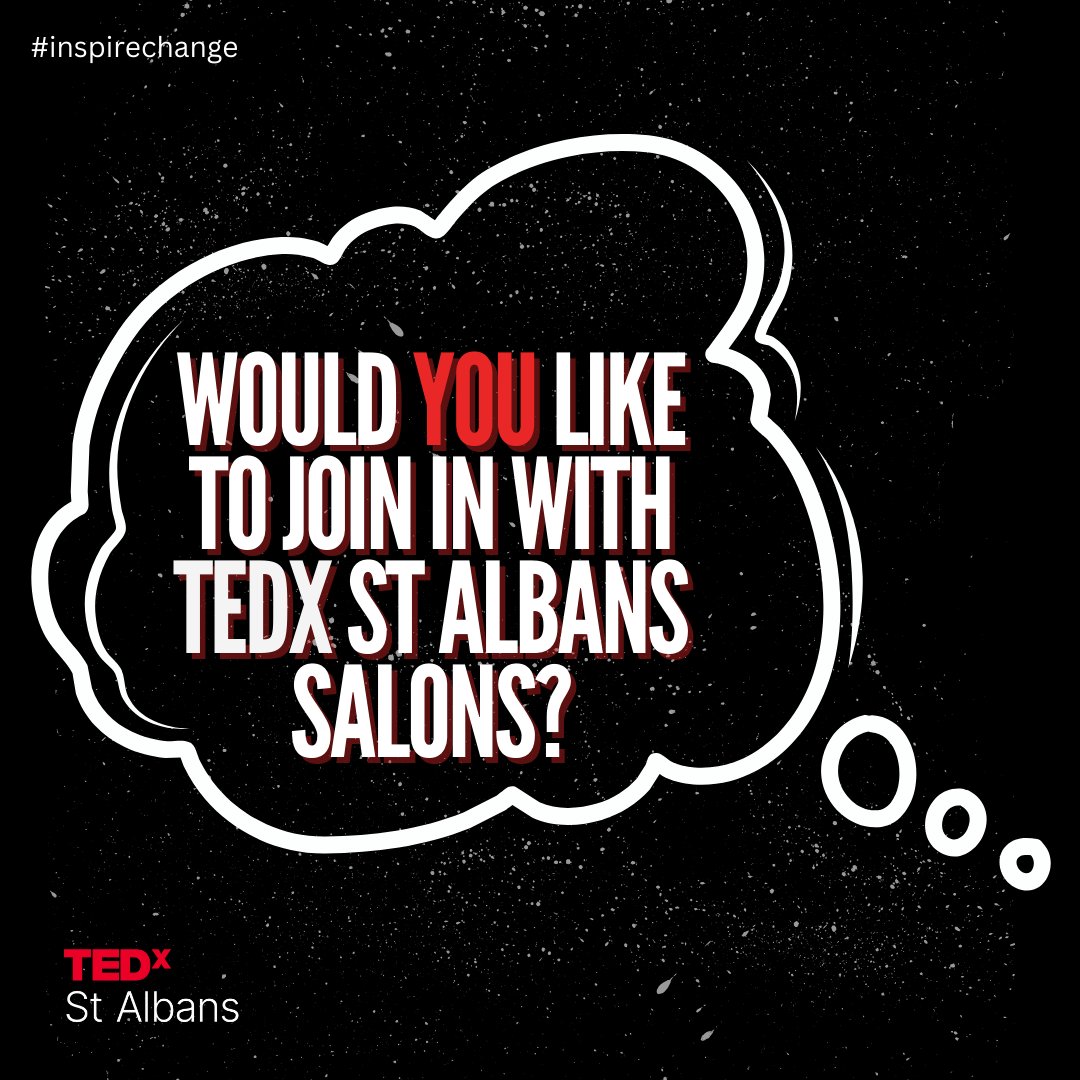 🚨 TEDx St Albans Salons! 🚨 We are thrilled to announce that alongside our annual #TEDxevent, we are running a series of salons for more interactive idea-sharing in our local community. 🚀 Read below to find out what salons are. 👀 💡 ➡️ Stay posted for more exciting updates!