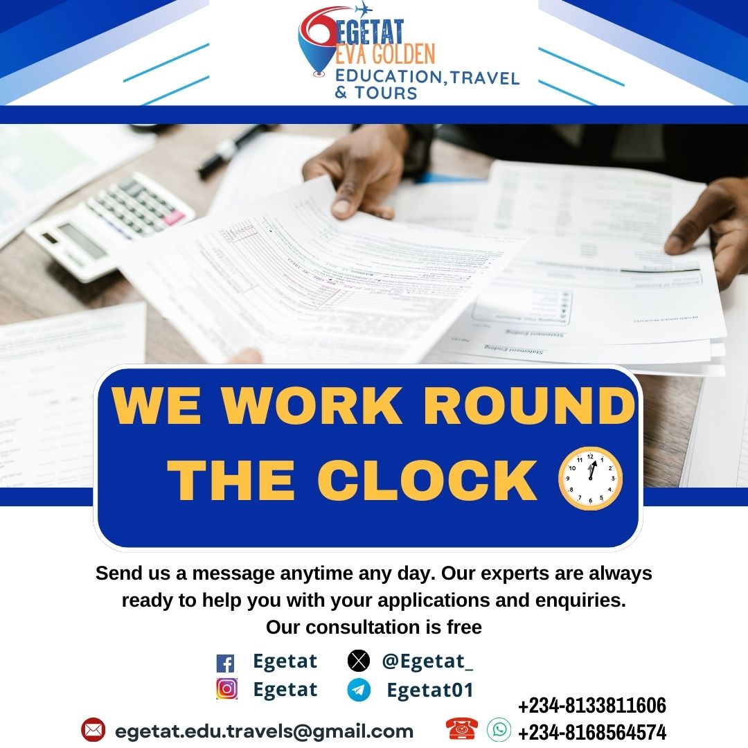 Contact us anytime any day. We work round the clock. Our experts are here to assist you #visaagentsinnigeria #visaprocessing #visaapplication