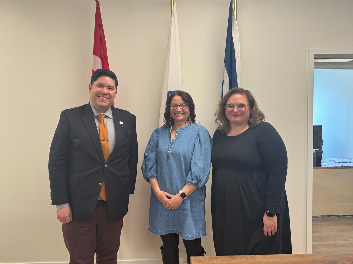 I had a great meeting with MLA Brooks Arcand-Paul and Andrea Sandmaier, President of Metis Nation of Alberta last week! We discussed the importance of clean water access, affordable housing and meaningful consultation between Métis people and government. @Andrea4MNA