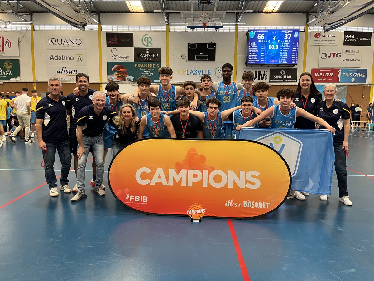 cblasalle's tweet photo. Fin de semana de Ctos. de Mallorca. 

El CADA #Frankies se ha proclamado Campeón de Mallorca, mientras que el CAFA #ITEI ha quedado en 4º lugar, aunque ha luchado hasta el final por lograr una de las plazas para el Cto. Baleares. 👏🏻👏🏻👏🏻

Felicidades @BasquetPollensa, campeón fem. https://t.co/hnGGT6PrHB